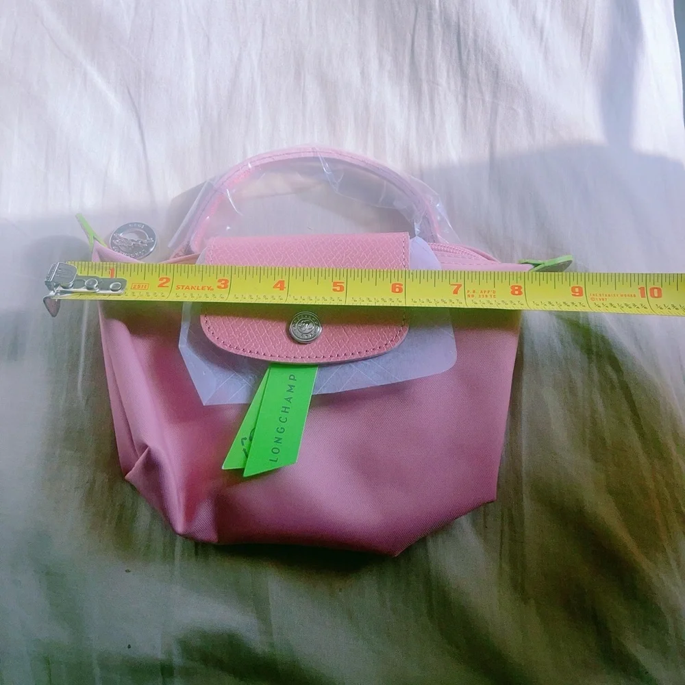 LONGCHAMP LE PLIAGE GREEN‎ POUCH PINK - Picture 5 of 12